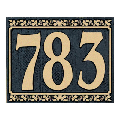 Dresden 1-Line Wall Address Plaque