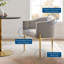 Fauteuil d'appoint performance en velours capitonné Savour-1523517715
