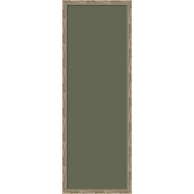 Tableau magnétique encadré en tissu, tableau d'affichage en bois flotté olive 14 x 38 pour l'organisation murale