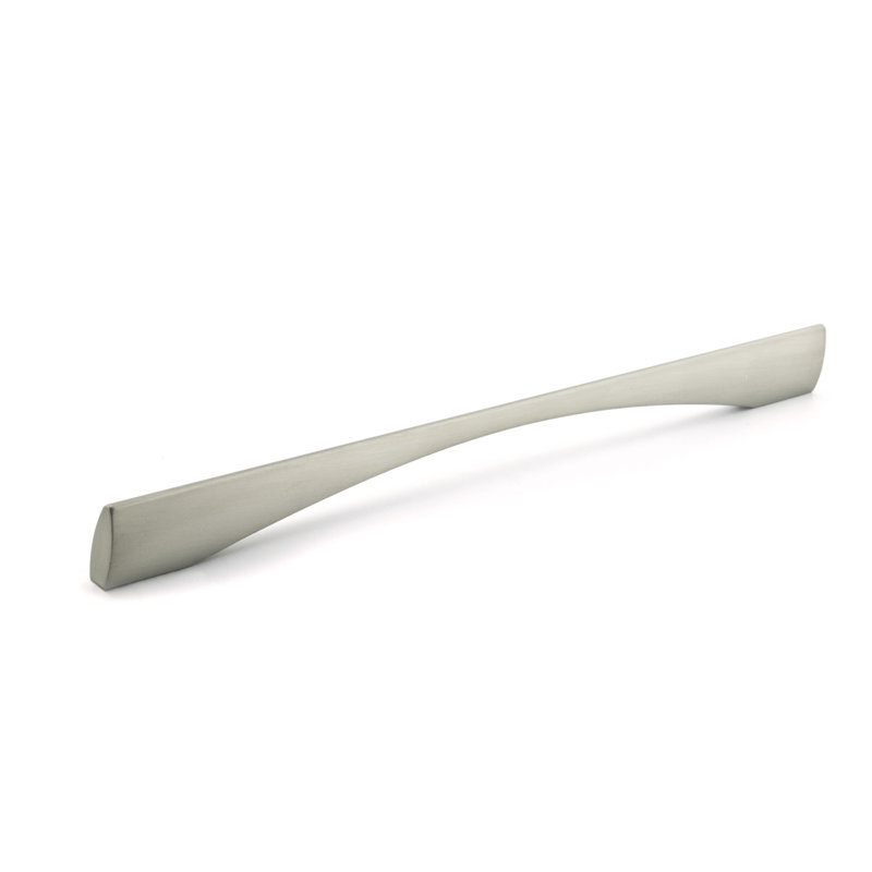 Poignée barre / poignée en métal Meridian, Nickel brossé, 6 5/16"