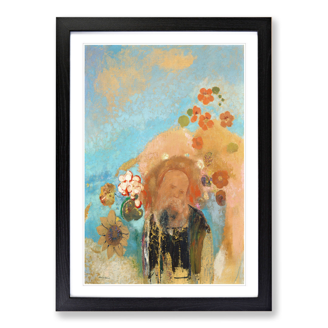 Evocation of Roussel by Odilon Redon - Framed Print