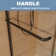 72" H Double Sliding Semi-Frameless Shower Door with 1/4 inch. Clear Glass