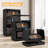 Foldable Palstic Storage Cabinet , Storage Bins With Locking Wheels And Magnetic Door-188061254