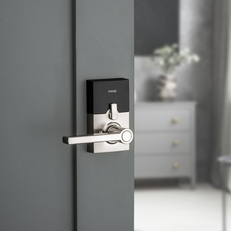 Serrure électronique Smartcode à 10 leviers, Nickel satiné