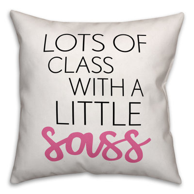  Coussin décoratif Lots of Class with a Little Sass