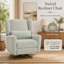 Fauteuil pivotant inclinable électrique avec revêtement en boucle et mouvement fluide pour une relaxation et un confort ultimes-1555443957