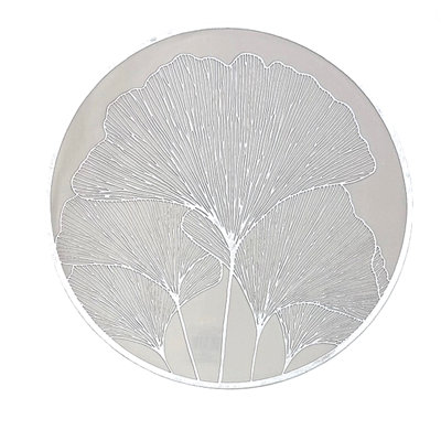 (15" Round) PVC Placemat-Silver