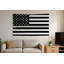 Thin Silver Line American Flag - Drapeau