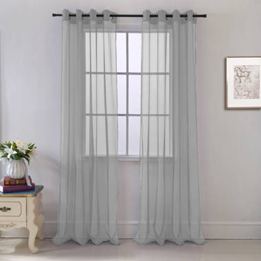 House of Hampton® Agawam Polyester Sheer Window Scarf Panel & Reviews