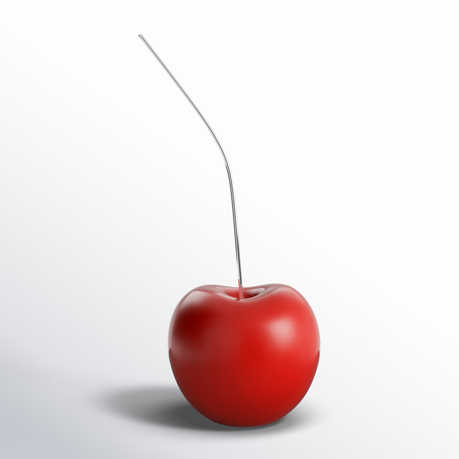 Izara Sculpture, 22" H x 6.5" W x 8.5" D, Metallic Red