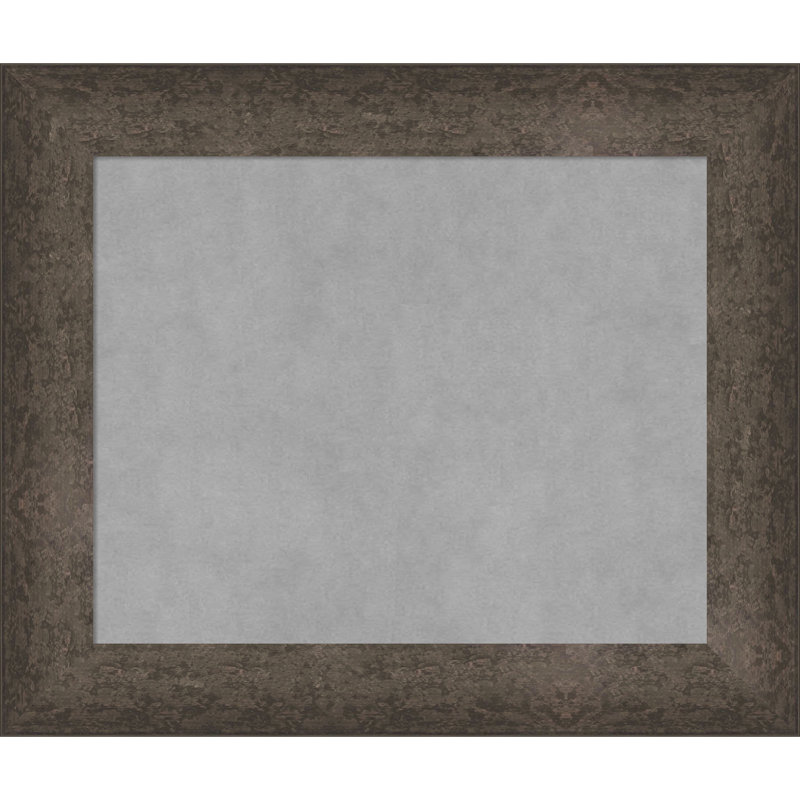 Tableau magnétique encadré bronze tacheté clair, H 21 po x l 25 po