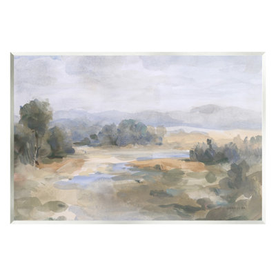Abstract Stream & Clouds Wall Plaque Art by Danhui Nai