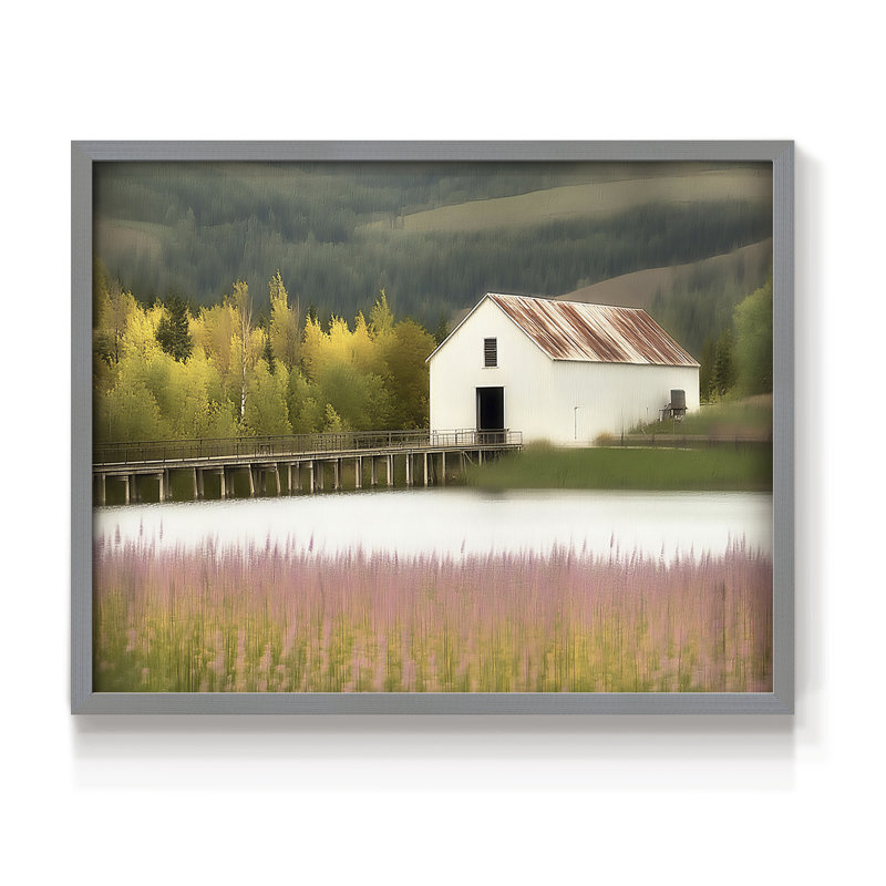 Paysage, série XLII, impression encadrée, Grey, H 16 po x l 20 po