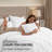 Utopia Bedding 7 Pc Pintuck King Comforter Set, 102 x 90 Inches, White-136115284-136115286