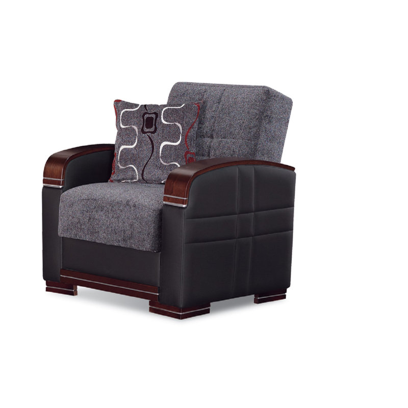 Fauteuil en chenille l 35 po Mears, gris