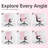 25.6 Inch Adjustable Armrest Dual Purpose Leg Swivel Office Chair With Spikes-749801904