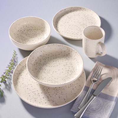 Oxford Contempo Stoneware 20-piece Dinnerware Set, Service for 4