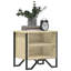 Alliyah 40cm W Metal Bedside Table-758425476