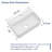 18" x 10" Wall Mount Bathroom Sink White Ceramic Rectangular Floating Vessel Sink with Single Faucet Hole-125360023-125360017