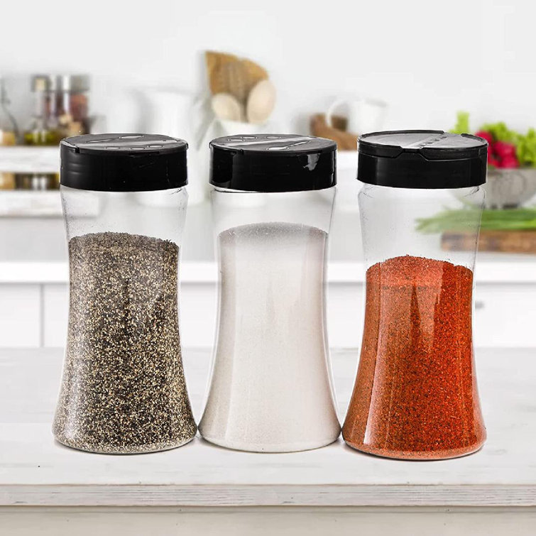 Spice Jar Glass Organizer Pepper Shakers Kitchen Storage Container Sugar  Seasoning Salt Rack Bottle Holder Shelf Kitchen Gadget