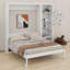 Lit escamotable élégant avec tablettes de rangement-815365806