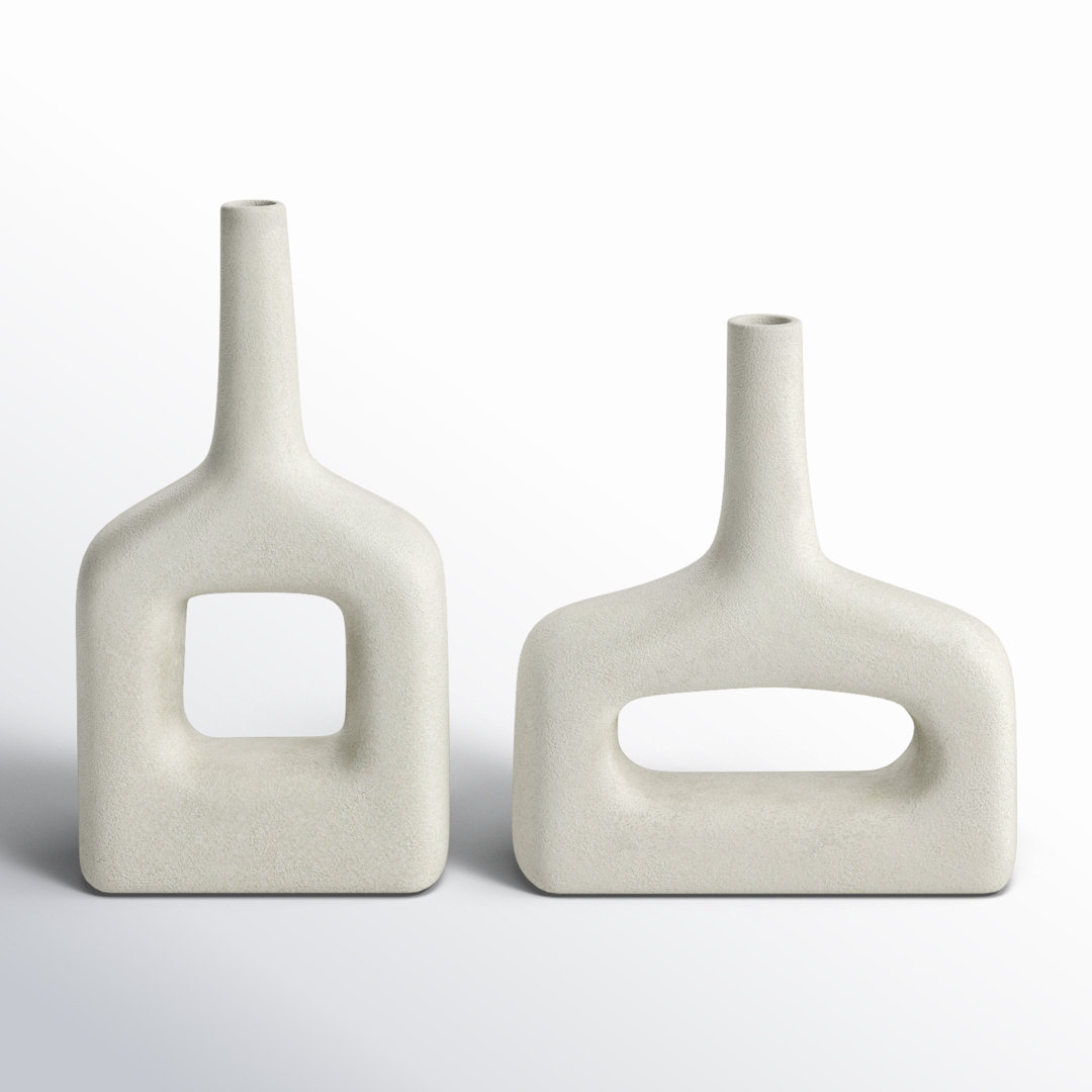 2 Piece Stoneware Table Vase Set AllModern