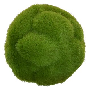 Decmode 15 inch Modern Vinyl Grass Ball, Green