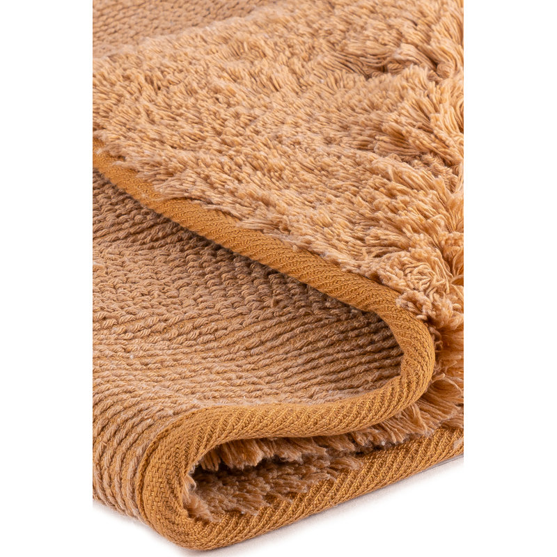 Irinela Cotton Non-Slip Bath Rug, Coffee