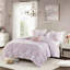 Édredon double / grand avec motif cachemire floral, 2 taies décoratives et coussins-125950542
