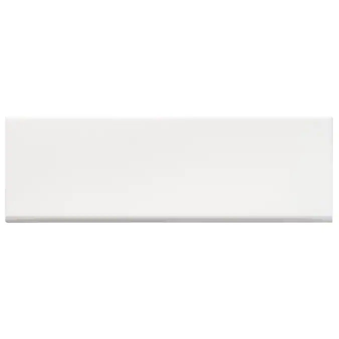 Carrelage mural en porcelaine polie 3,93 po x 11,81 po Remington, Blanc