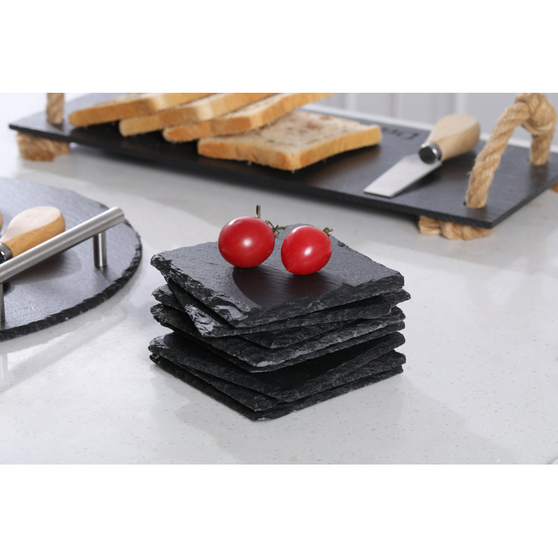 Slate Stone Drink Coasters Set Of Five