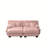 Cloud Couch Sleeper Sofa For Living Room, Chenille 2 Seater Sofa With 2 Lumbar Pillows And 2 Throw Pillows , Upholstered Wide Arm Sofa With 2 Ottomans,Chenille-126593090