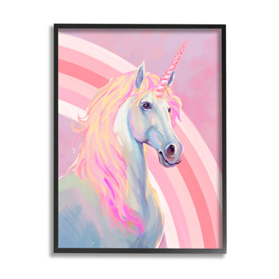 «Pastel Pink Unicorn» par Ziwei Li, reproduction d'art sur toile