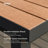 Carlo Extendable 8 - Person Outdoor Dining Set, Imitation Wood Tabletop For All-Weather Used