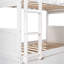Lit mezzanine simple blanc avec deux tiroirs - offre beaucoup de rangement et un espace de vie spacieux et confortable-1898898918