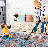 Machine Washable Multi Rug, Abstract Area Rug For Living Room-1248773337