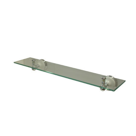 Victorian Bracket Shelf, Polished Chrome