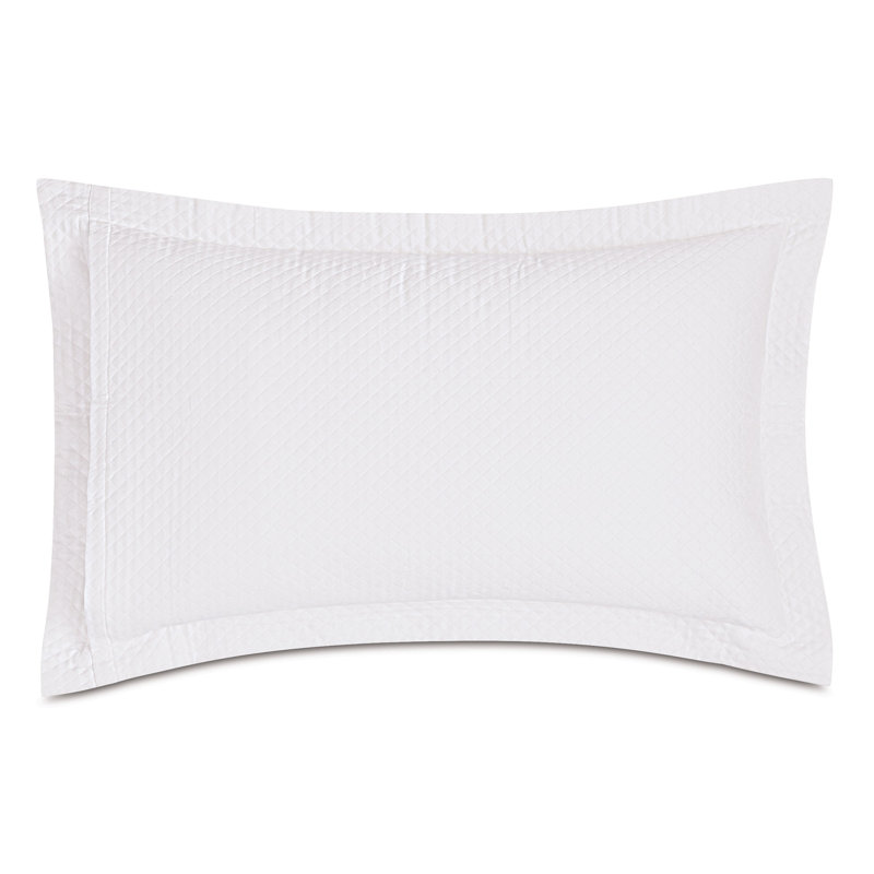 Taie décorative 100% coton Matéria, Blanc, Grand
