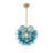 Art Deco 1-Light Gradient Bubble Glass Cluster Chandelier-2125954067
