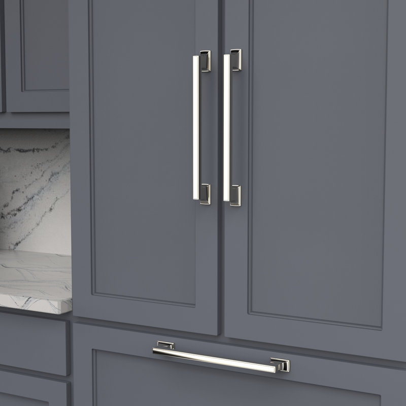 Brownstone Collection Appliance Pull - Cabinet Pull - Transitional Hardware for Drawers & Cabinets, Polished Nickel, 12"