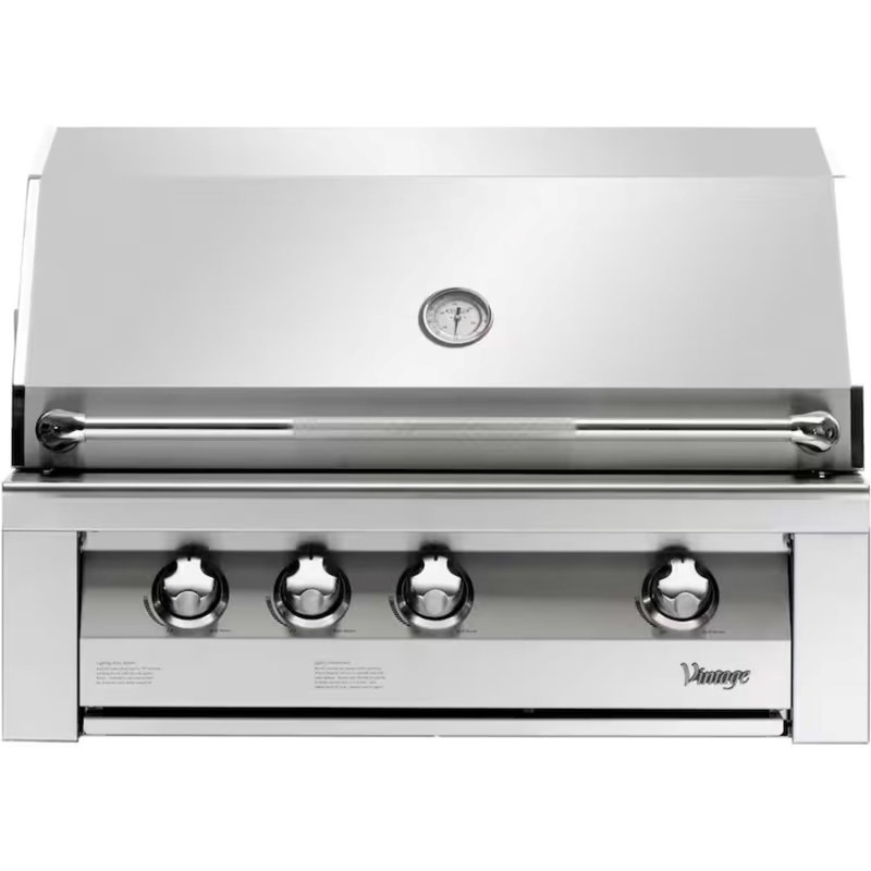 36 po Barbecue au gaz naturel encastré, Gaz naturel