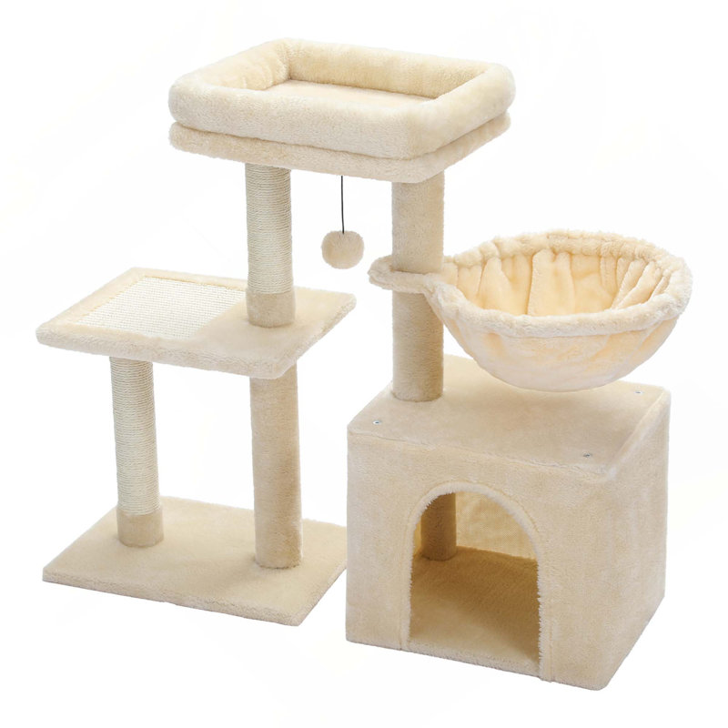 Tour pour chat 28,5 po de hauteur, Beige