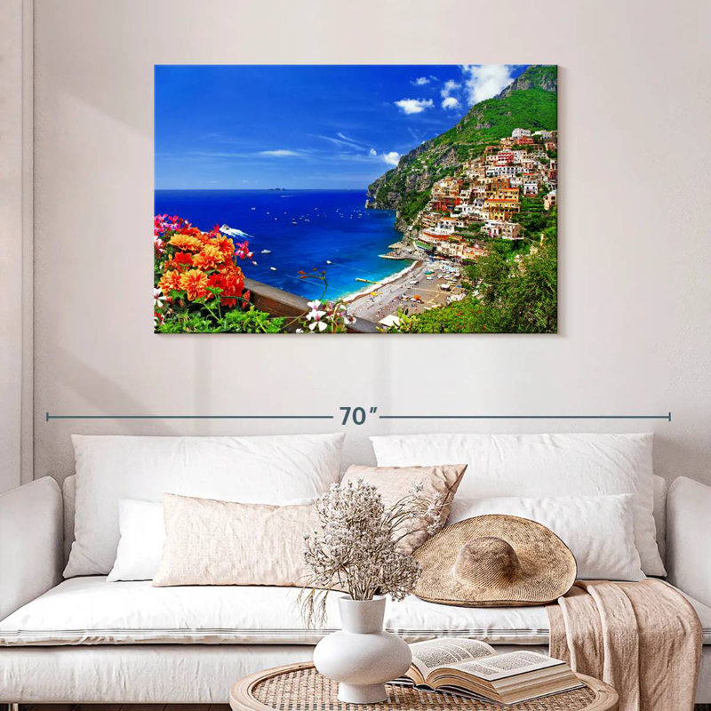 Gillard, pittoresque village de Positano, H 30 po x l 45 po
