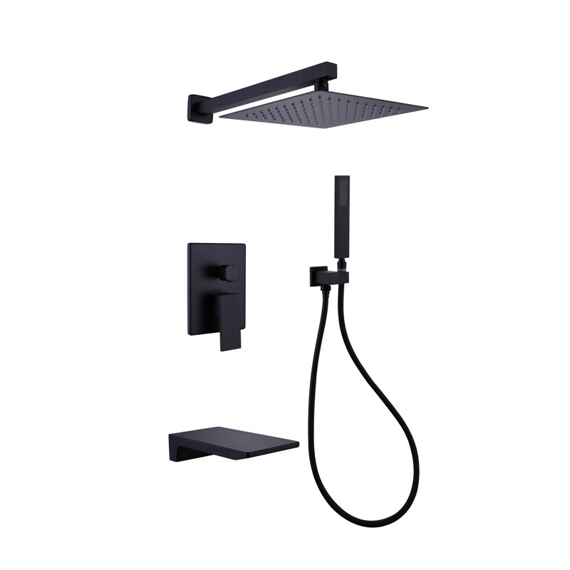 Kala Full/Standard Adjustable Shower Head, Matte Black