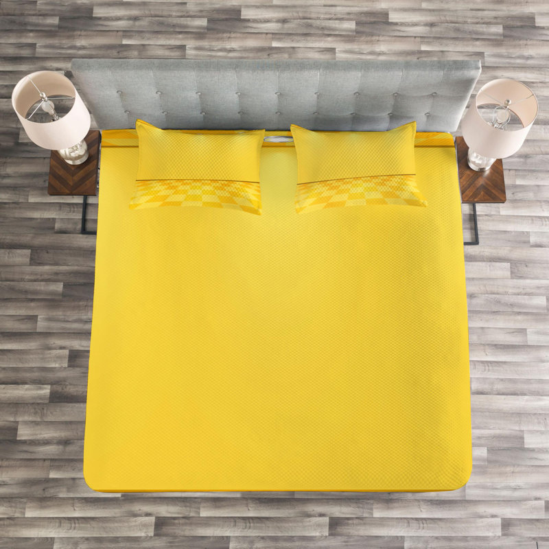 Modern & Contemporary Polyester Coverlet, Queen Coverlet + 2 Shams