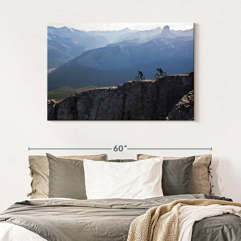 Senne Biking On A Ridge, 32" H x 48" W
