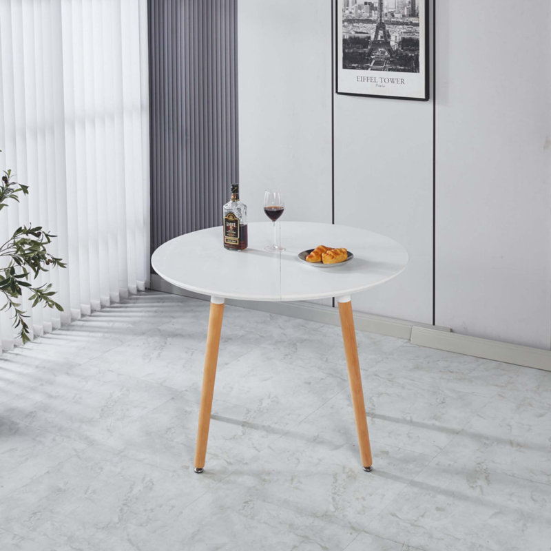 Table extensible, Blanc mat
