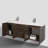 Leffler 84" Wall-Mounted Double Bathroom Vanity Set-31246676