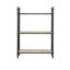 3 tablettes de rangement en chêne antique et gris sable Tablettes en métal. Pratique pour la maison. 26 po x 36 po 14 po. Tablette de 24 lb de couleur. Fabrication. Conservez vos articles. P 14 po