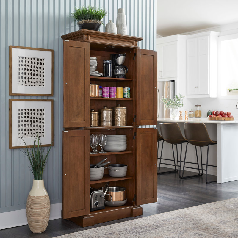 Aamyah 72'' Kitchen Pantry, Cherry